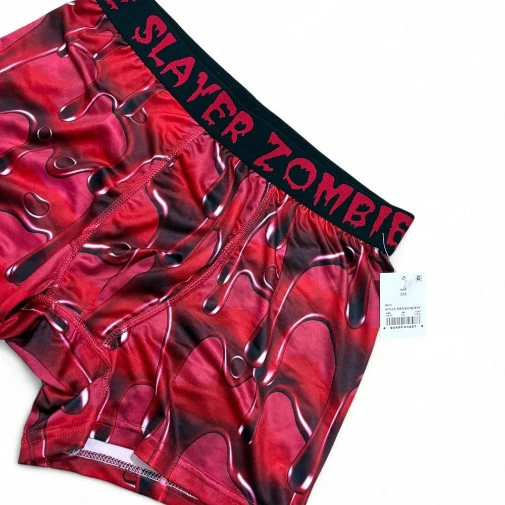 NWT Zombie Slayer Boxer Briefs Blood Drip Cyber Mall Goth Boys S Mad Engine